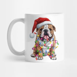 Christmas Bulldog Mug